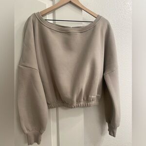 Fancy Homebody off the shoulder sweatshirt